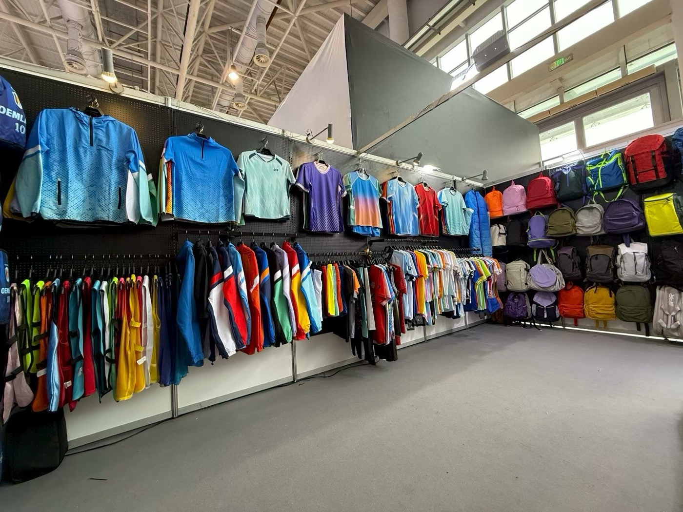The full stand — sportswear and bags